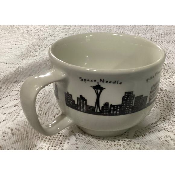 Fishs Eddy Seattle Coffee Soup Mug Cup 20 Oz - Picture 6 of 8